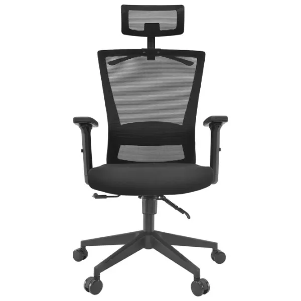 Fotoliu de birou DecoPrim Tuscola Pânză, plasă acrilică/ Black photo 2 Fotoliu de birou DecoPrim Tuscola Pânză, plasă acrilică/ Black photo 2