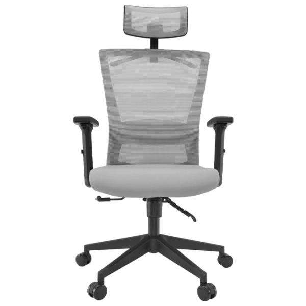 Fotoliu de birou DecoPrim Tuscola Pânză, plasă acrilică/ Gray photo 2