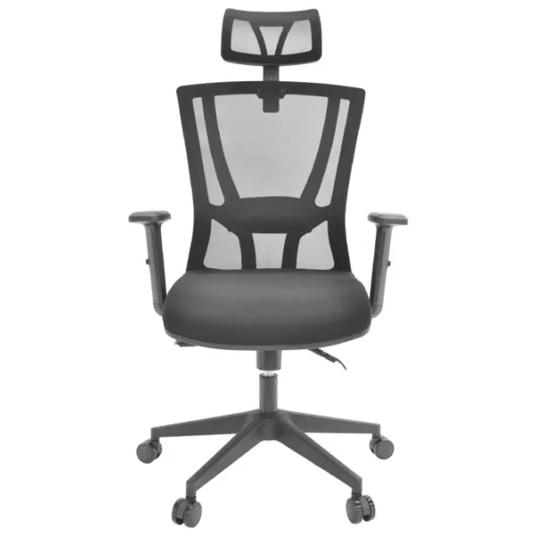 Fotoliu de birou DecoPrim Reflex Pânză, plasă acrilică/ Black photo 2 Fotoliu de birou DecoPrim Reflex Pânză, plasă acrilică/ Black photo 2