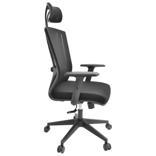 Fotoliu de birou DecoPrim Reflex Pânză, plasă acrilică/ Black photo 3 Fotoliu de birou DecoPrim Reflex Pânză, plasă acrilică/ Black photo 3