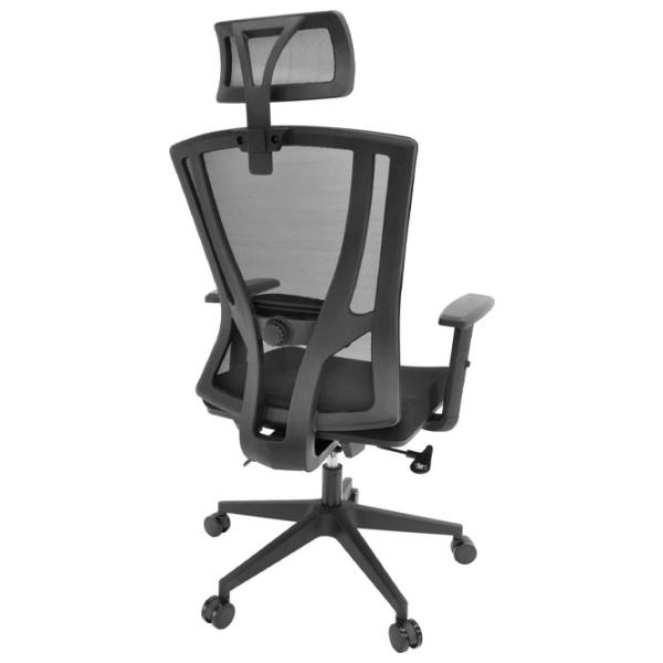 Fotoliu de birou DecoPrim Reflex Pânză, plasă acrilică/ Black photo 4 Fotoliu de birou DecoPrim Reflex Pânză, plasă acrilică/ Black photo 4