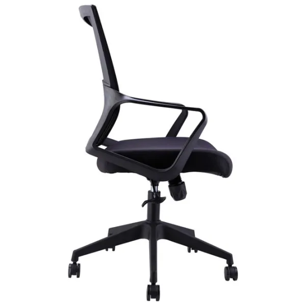 Fotoliu de birou DecoPrim Polo Pânză, plasă acrilică/ Black photo 4