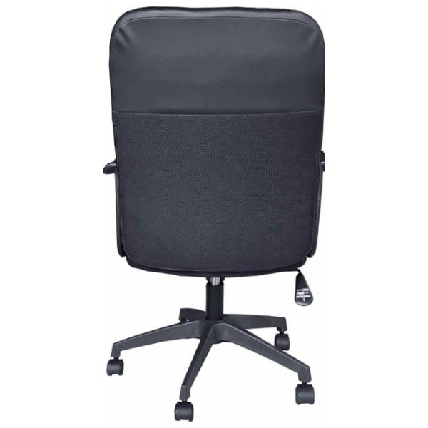 Fotoliu de birou DecoPrim 9016 Plasă acrilică, piele artificială/ Black photo 3 Fotoliu de birou DecoPrim 9016 Plasă acrilică, piele artificială/ Black photo 3