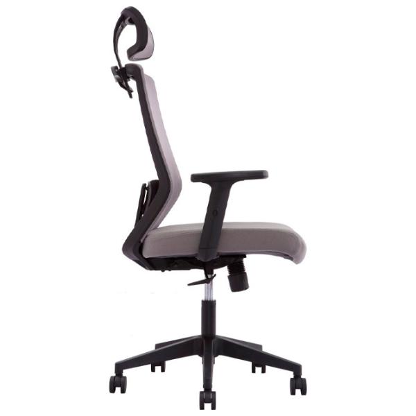 Офисное кресло DecoPrim Focus Ткань, акриловая сетка/ Серый photo 3