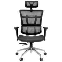 Офисное кресло DecoPrim KB-023 Акриловая сетка/ Черный photo 2