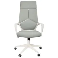 Fotoliu de birou DecoPrim Fenix HB Stofă/ White photo 2
