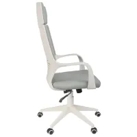 Fotoliu de birou DecoPrim Fenix HB Stofă/ White photo 3