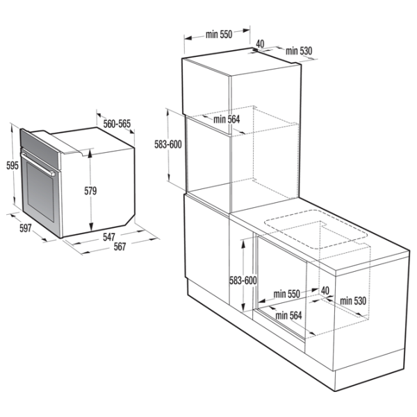 Духовой шкаф Gorenje BOP 737 E20XG 3300 Вт/ Нержавеющая сталь photo 6 Духовой шкаф Gorenje BOP 737 E20XG 3300 Вт/ Нержавеющая сталь photo 6