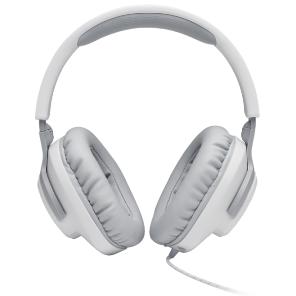 Căști JBL Quantum 100 White Cu fir/ Gaming photo 3 Căști JBL Quantum 100 White Cu fir/ Gaming photo 3