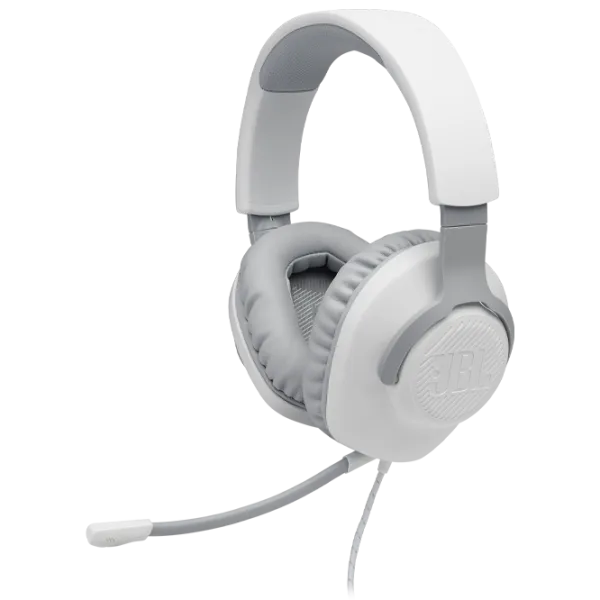 Căști JBL Quantum 100 White Cu fir/ Gaming photo 5 Căști JBL Quantum 100 White Cu fir/ Gaming photo 5