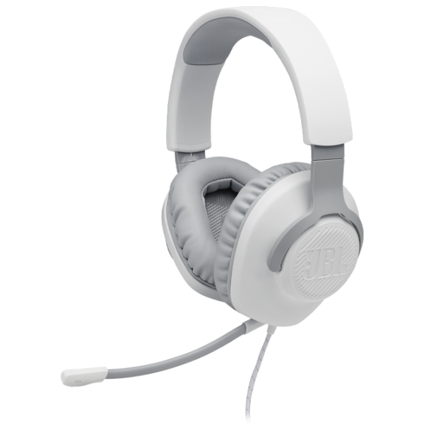 Căști JBL Quantum 100 White Cu fir/ Gaming photo 5 Căști JBL Quantum 100 White Cu fir/ Gaming photo 5