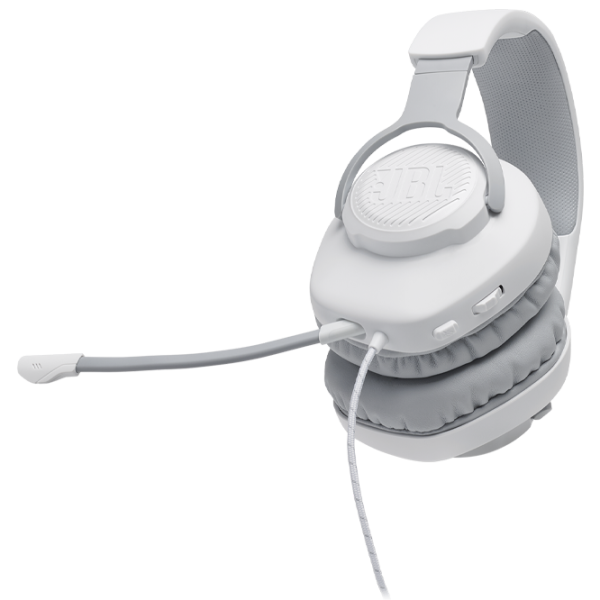 Căști JBL Quantum 100 White Cu fir/ Gaming photo 6 Căști JBL Quantum 100 White Cu fir/ Gaming photo 6