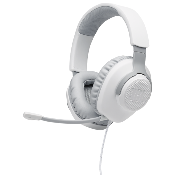 Căști JBL Quantum 100 White Cu fir/ Gaming photo 8 Căști JBL Quantum 100 White Cu fir/ Gaming photo 8