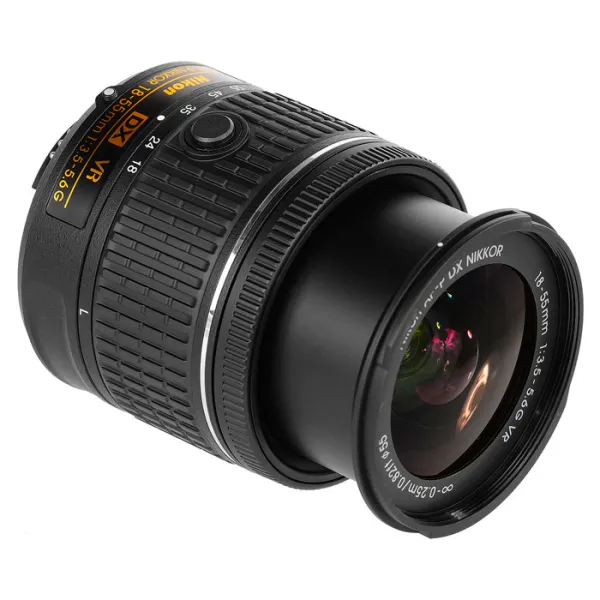 Obiectiv Nikon NIKKOR AF-P DX 18-55mm f/ 3.5-5.6G VR Black photo 4