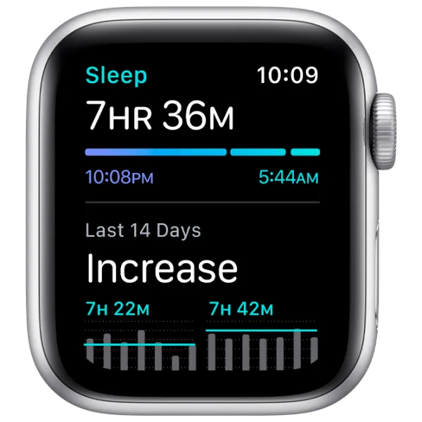 Умные часы Apple Watch SE + GPS MKNY3/ Серебристый/ Abyss Blue Sport photo 4 Умные часы Apple Watch SE + GPS MKNY3/ Серебристый/ Abyss Blue Sport photo 4