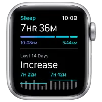 Ceas inteligent Apple Watch SE + GPS MKNY3/ Silver/ Abyss Blue Sport photo 4