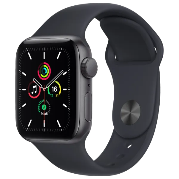 Умные часы Apple Watch SE + GPS MKQ13/ Серый/ Midnight Sport photo 2 Умные часы Apple Watch SE + GPS MKQ13/ Серый/ Midnight Sport photo 2