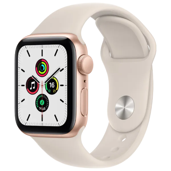 Ceas inteligent Apple Watch SE + GPS MKQ03/ Gold/ Starlight Sport photo 2 Ceas inteligent Apple Watch SE + GPS MKQ03/ Gold/ Starlight Sport photo 2