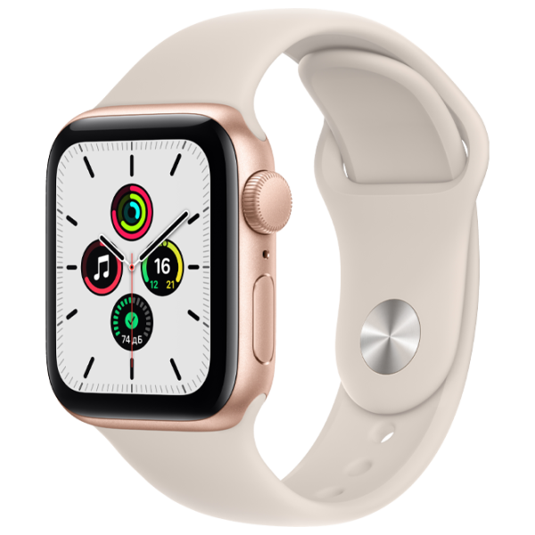 Ceas inteligent Apple Watch SE + GPS MKQ03/ Gold/ Starlight Sport photo 2 Ceas inteligent Apple Watch SE + GPS MKQ03/ Gold/ Starlight Sport photo 2
