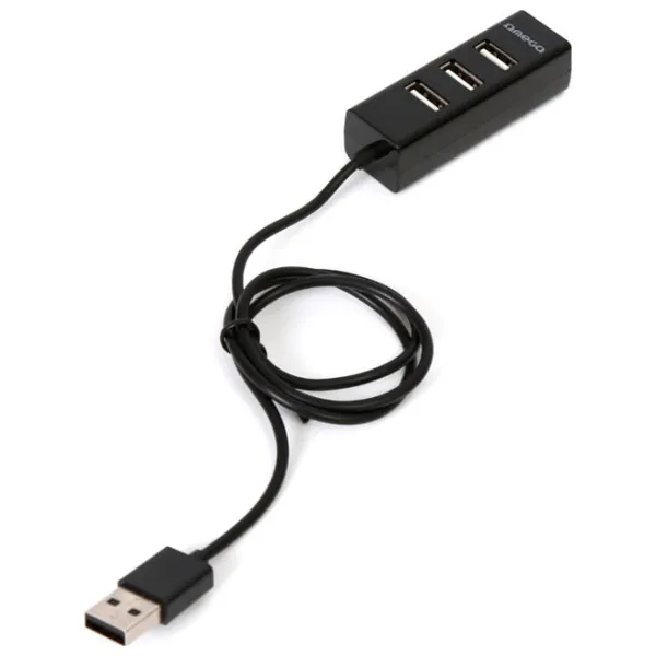 Адаптер Omega OUH243B USB 2.0/ Черный photo 2