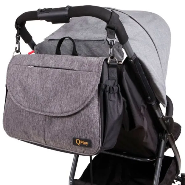 Сумка для мам Lorelli Envelope (10040150003) Текстиль/ Серый photo 3 Сумка для мам Lorelli Envelope (10040150003) Текстиль/ Серый photo 3