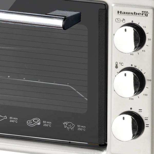 Cuptor electric HAUSBERG HB8000P 48 l / 1400 W / Silver photo 2