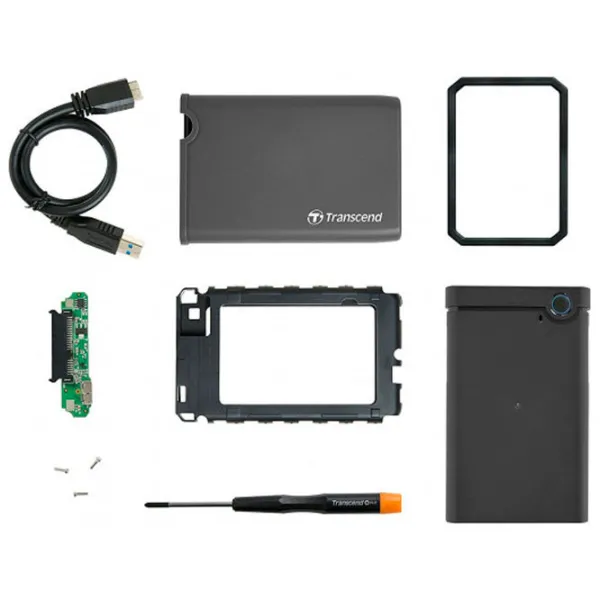 Внешний корпус для HDD и SSD Transcend TS0GSJ25CK3 USB 3.1/ Серый photo 4