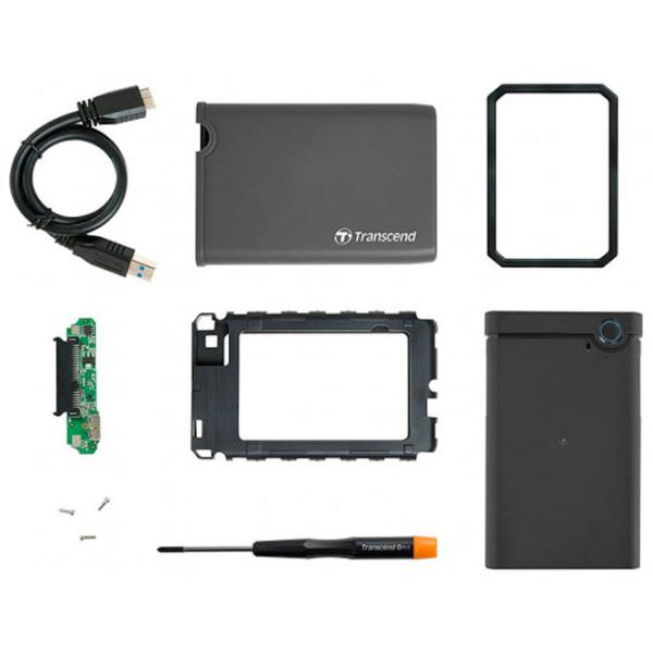 Внешний корпус для HDD и SSD Transcend TS0GSJ25CK3 USB 3.1/ Серый photo 4