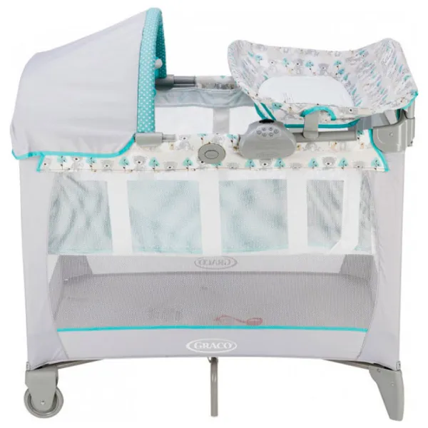 Pat pentru copii Graco Classic Electra Buddy Bear (G9E91BDDU) 0 luni - 3 ani/ Light Gray photo 2