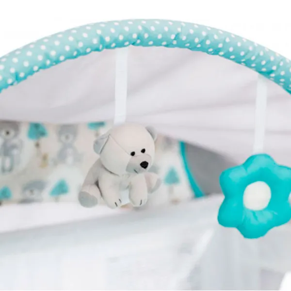 Pat pentru copii Graco Classic Electra Buddy Bear (G9E91BDDU) 0 luni - 3 ani/ Light Gray photo 5