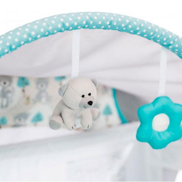 Pat pentru copii Graco Classic Electra Buddy Bear (G9E91BDDU) 0 luni - 3 ani/ Light Gray photo 5