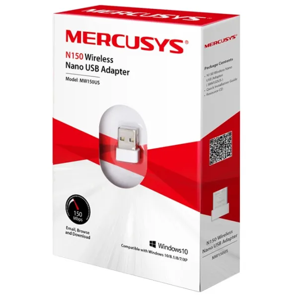 Сетевой адаптер TP-Link Mercusys MW150US Белый photo 2