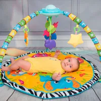 Covoraş pentru joc Lorelli PLAYMAT Projector (10300350000) 0+/ Transformer/ Blue photo 2