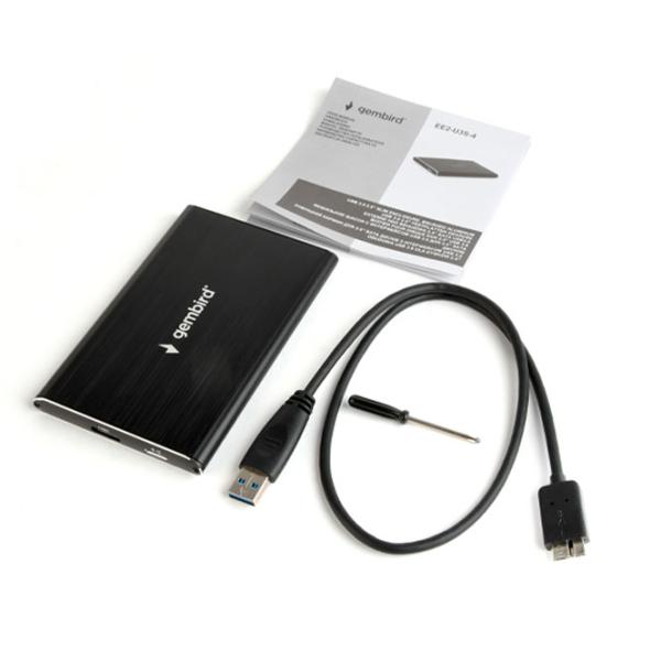 Внешний корпус для HDD Gembird EE2-U3S-4 USB 2.0/ Черный photo 5