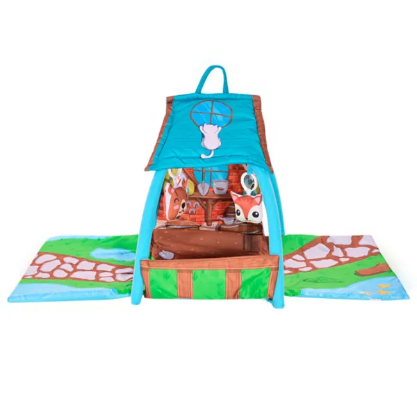 Covoraş pentru joc Lorelli PLAYMAT Little House (10300420000) 0+/ Transformer/ Blue photo 3