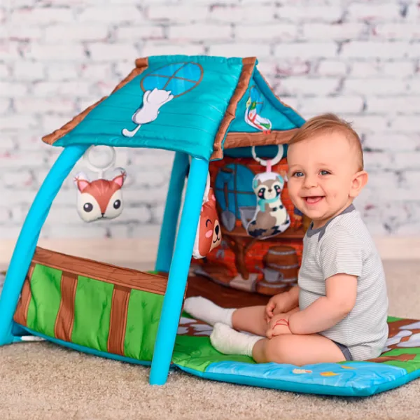 Covoraş pentru joc Lorelli PLAYMAT Little House (10300420000) 0+/ Transformer/ Blue photo 5