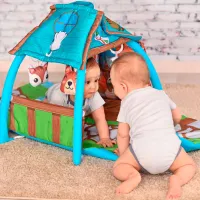 Covoraş pentru joc Lorelli PLAYMAT Little House (10300420000) 0+/ Transformer/ Blue photo 6