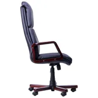 Fotoliu de birou DecoPrim Texas Piele/ Black photo 3