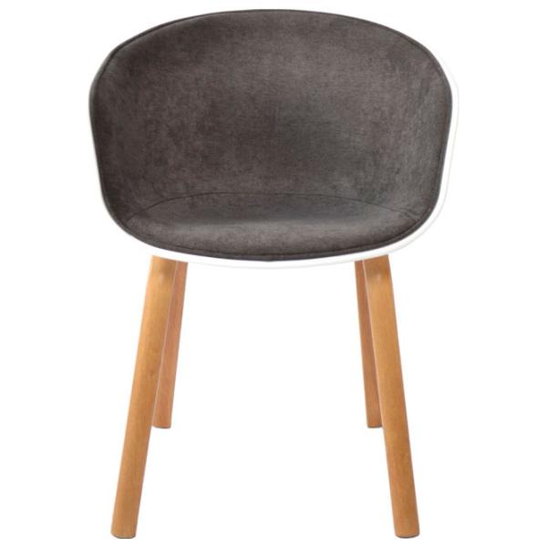 Scaun de birou DecoPrim Cortez White Gray photo 2 Scaun de birou DecoPrim Cortez White Gray photo 2