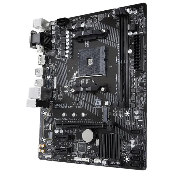 Placă de bază Gigabyte A320M-S2H 3.1 mATX/ AMD A320 photo 2