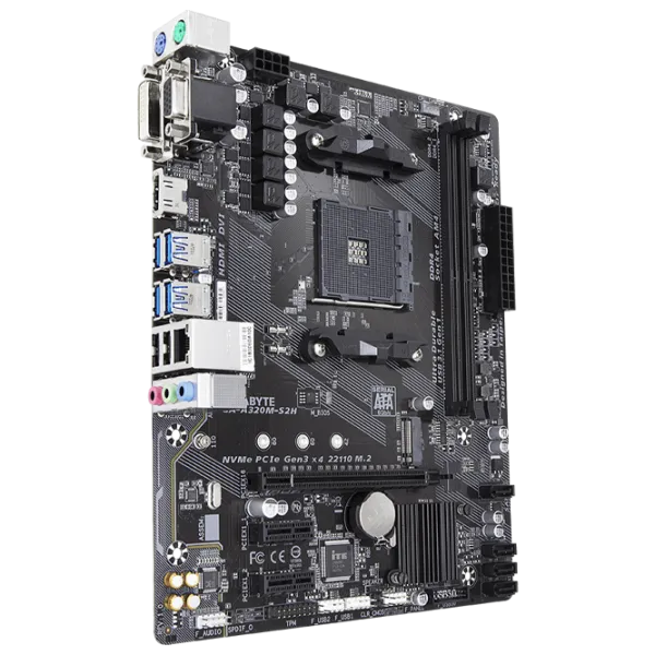 Placă de bază Gigabyte A320M-S2H 3.1 mATX/ AMD A320 photo 3