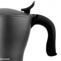 Гейзерная кофеварка Rondell RDA-1117 0.45л / Алюминий / Серый photo 3