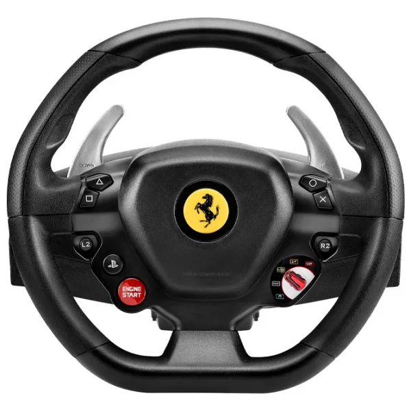 Volan Thrustmaster T80 Ferrari 488 GTB Edition Cu fir/ 11 buttons/ Black photo 2