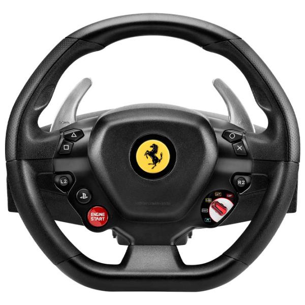 Volan Thrustmaster T80 Ferrari 488 GTB Edition Cu fir/ 11 buttons/ Black photo 2