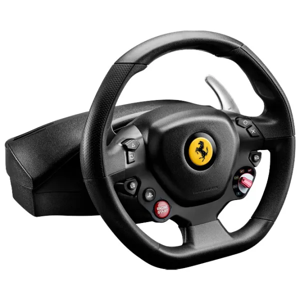 Volan Thrustmaster T80 Ferrari 488 GTB Edition Cu fir/ 11 buttons/ Black photo 3