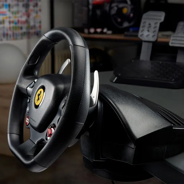 Volan Thrustmaster T80 Ferrari 488 GTB Edition Cu fir/ 11 buttons/ Black photo 6