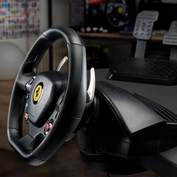 Volan Thrustmaster T80 Ferrari 488 GTB Edition Cu fir/ 11 buttons/ Black photo 6