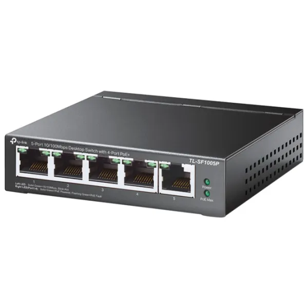 Switch TP-Link TL-SF1005P Черный photo 2