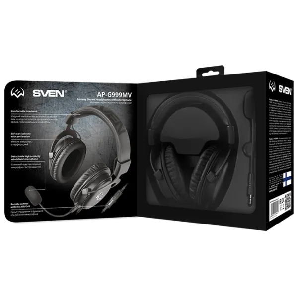 Наушники Sven AP-G999MV Черный Проводная/ Игровой photo 6 Наушники Sven AP-G999MV Черный Проводная/ Игровой photo 6