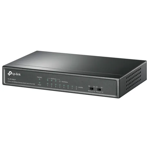 Switch TP-Link TL-SF1008LP Черный photo 2